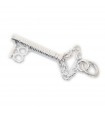 18th Birthday Key sterling silver charm .925 x 1 Eighteenth Birthdays charms