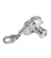 Camera opening sterling silver clip charm .925 x 1 cameras charms