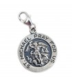 San Michele Arcangelo, ciondolo a clip in argento sterling .925 x 1 ciondolo santo