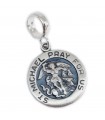 St Michael the Archangel sterling silver bead charm .925 x 1 Saint charms