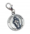 Saint Jude Thaddeus breloque clip en argent sterling .925 x 1 Saints St Judes charms