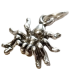 Spider Tarantula liten charm, 925 x 1 Spindlar