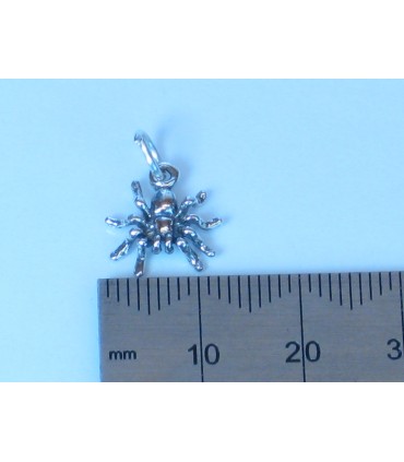 Spider Tarantula liten charm, 925 x 1 Spindlar