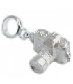 Camera opening sterling silver bead charm .925 x 1 cameras charms