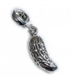 Cucumber Pickle sterling silver bead charm .925 x 1 Pickles & Cucumbers charms