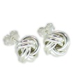 Woolmark Knot Sterling Silber Ohrstecker .925 x 1 Paar Knoten Ohrstecker