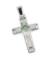 Pendentif croix en argent sterling .925 x 1 croix pendentifs sacrés