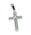 Pendentif croix en argent sterling .925 x 1 croix pendentifs sacrés