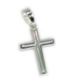 Ciondolo semplice croce in argento sterling .925 x 1 Croci sante ciondoli