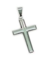 Cross sterling silver pendant .925 x 1 crosses pendants