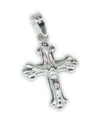 Crucifix sterling silver fancy hänge .925 x 1 Jesus Crosses Holy