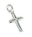 Kreuz klein Sterling Silber Charm - Anhänger .925 x 1 Heilige Kreuze Charms