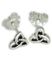 Boucles d'oreilles minuscules en argent sterling de style celtique .925 x 1 paire de goujons