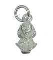 Charm de plata de ley con busto de Shakespeare .925 x 1 Charms de Shakespeare