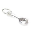 Cucchiaio TINY charm in argento sterling .925 x 1 cucchiai da cucina charms EC805..A