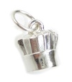 Chefs Hat TINY charm i sterling silver .925 x 1 Chef Hats Toque charms EC805..B