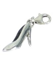 Ciondolo in argento sterling per scarpe con tacco alto .925 x 1 Charms per scarpe MS54-983-3