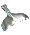 Whale Tail Sterling Silber Anhänger .925 x 1 Whales Tails Anhänger --SFP