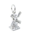 Väderkvarn Sterling Silver Charm .925 x 1 Väderkvarnar Nederländska Holland charm