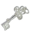 18th birthday key sterling silver charm .925x 1 Eighteen Birthdays charms