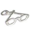 Brille Sterling Silber Charm .925 x 1 Reading Eyesight Charms