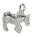 Breloque en argent sterling Shire Horse .925 x1 Breloques Shires Shirehorse Horses