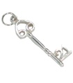 21st birthday sterling silver key charm .925 x 1 Birthday 21 keys charms