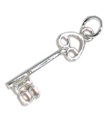 18th birthday key sterling silver charm .925 x 1 Birthday 18 keys charms