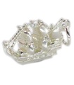 Båt Galleon berlock i sterling silver .925 x Fartygsbåtar Segling charm