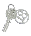 18th Birthday yale key sterling silver charm .925 x1 Arton Birthday