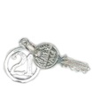 21. urodziny Yale Key Sterling Silver Charm. 925 x 1 Dwadzieścia pierwszych charmsów