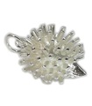 Breloque hérisson en argent sterling .925 x 1 Breloques hérissons