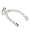 Breloque en argent sterling Wishbone - pendentif .925 x 1 Breloques Wishbones