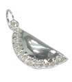 Charm de plata de ley Cornish Pasty .925 x 1 Charms de empanadas de comida