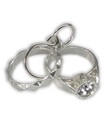 Anelli di fidanzamento e matrimonio charm in argento sterling .925 x 1 Love charms