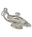 Aladdins Öffnungslampe Sterling Silber Charm .925 x 1 Pantomime Charms