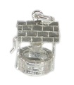 Wishing Well Sterling Silber Charm .925 x 1 Wish and Wishes Charms