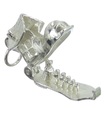 Old Woman In A Shoe charm di apertura in argento sterling .925 x 1 ciondoli rima