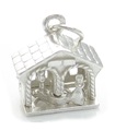 Väder hus sterling silver charm .925 x 1 Regn eller glans väder charm