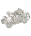 Charm de plata de ley con coche antiguo .925 x 1 Charms de coches de boda