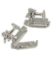 Opening Sewing Machine Charm .925 x 1 Seamstress Dressmaker Charms