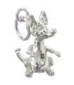 Maus Sterling Silber Charm .925 x 1 Bewegliche Mäuse Charms