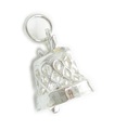 Ringing bell sterling silver charm .925x1 Give it a shake hear the tinkle