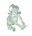 Robot sterling silver movable charm pendant .925x1 Robots Pendants Charms