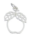 Apple Sterling silver charm .925 x 1 Fruits Apples Fruit charms