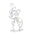 Maus Sterling Silber Charm .925 x 1 Mäuse und Mäuse Charms