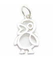 Charm Pollito Pollito Plata de Ley Pájaro .925 x 1 Pollos Pollitos Charm