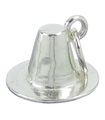 Breloque en argent sterling pour chapeau gallois .925 x 1 breloques de chapeaux de galles