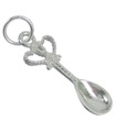 Breloque en argent sterling Welsh Love Spoon .925 x 1 Loving Spoons Charms