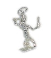 Mermaid sterling silver charm borsta hår .925 x 1 sjöjungfrun charmar